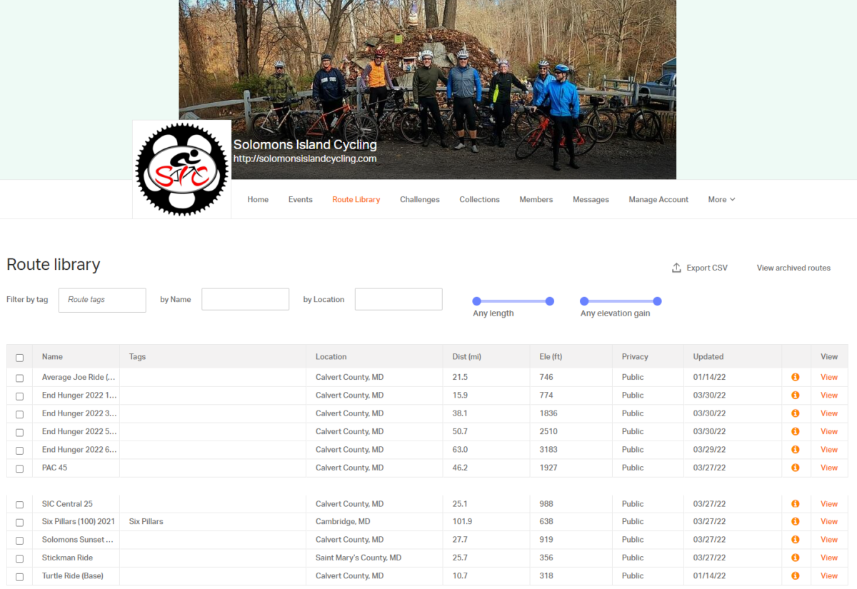 Ride With GPS Club Account